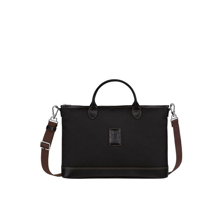 Longchamp Briefcase S Canvas Aktetas Zwart | 354108-LHA