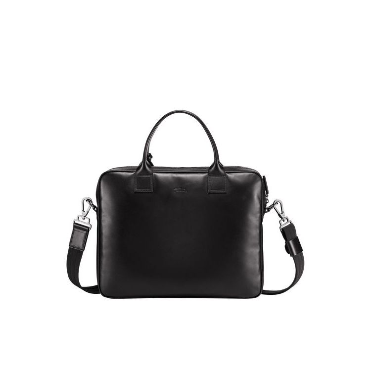 Longchamp Briefcase S Leren Aktetas Zwart | 326045-XHM