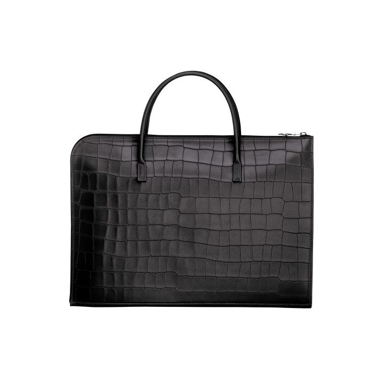 Longchamp Briefcase S Leren Aktetas Zwart | 362851-WPQ