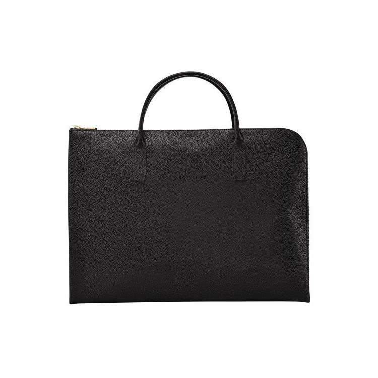 Longchamp Briefcase S Leren Aktetas Zwart | 735298-MNT