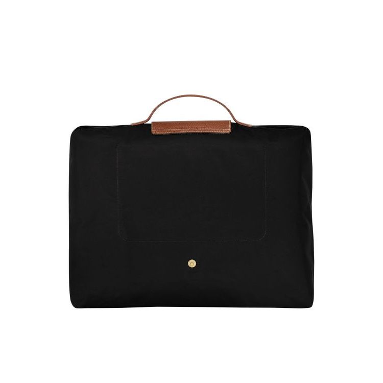 Longchamp Briefcase S Recycled canvas Aktetas Zwart | 120584-YXU