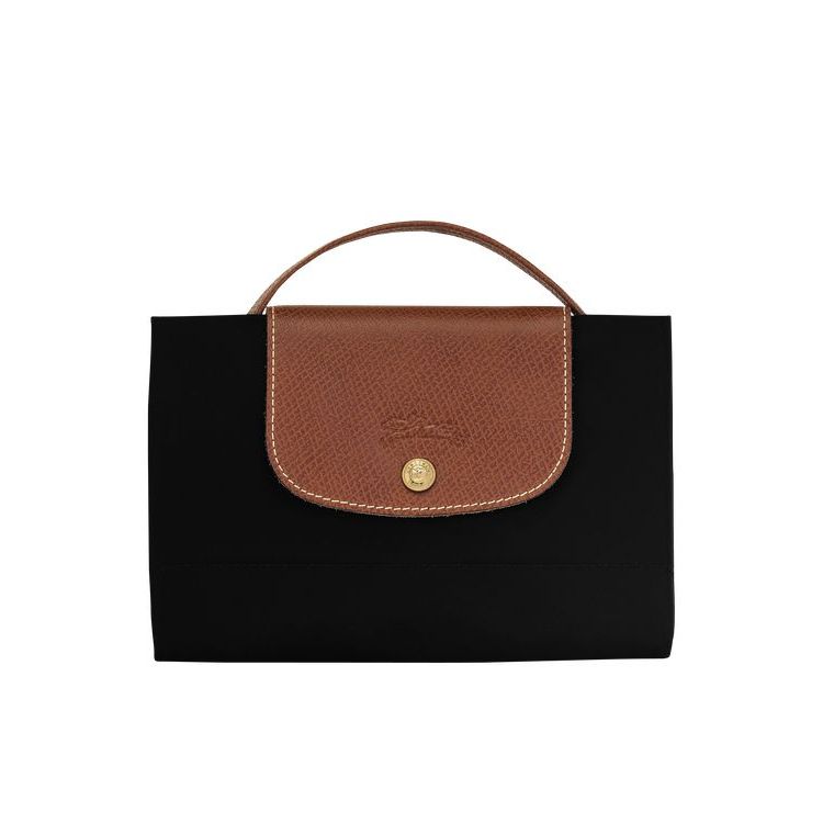 Longchamp Briefcase S Recycled canvas Aktetas Zwart | 120584-YXU