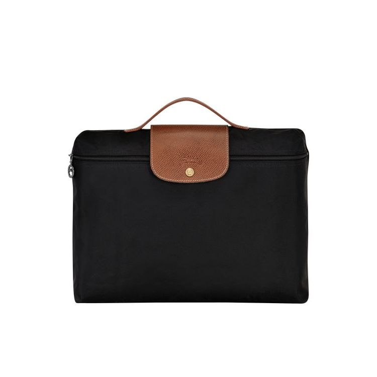 Longchamp Briefcase S Recycled canvas Aktetas Zwart | 120584-YXU