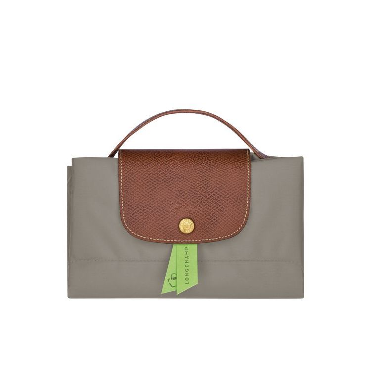 Longchamp Briefcase S Turtledove Recycled canvas Aktetas Grijs | 208316-FMR