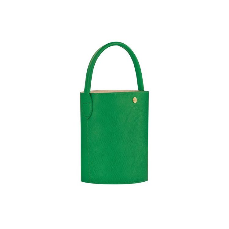 Longchamp Bucket Leren Handtas Groen | 829536-VMY