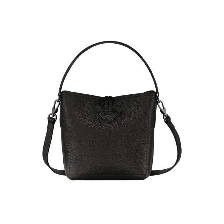 Longchamp Bucket S Leren Crossbodytassen Zwart | 081695-PXW