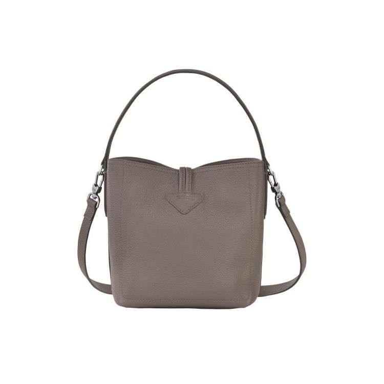 Longchamp Bucket S Leren Crossbodytassen Grijs | 804597-MWJ