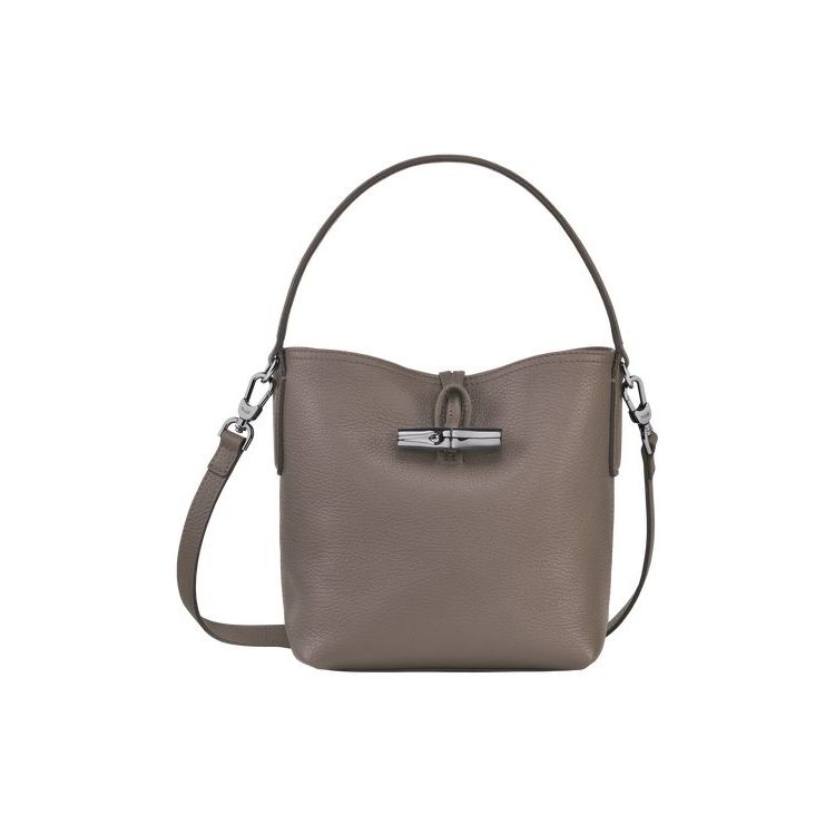 Longchamp Bucket S Leren Crossbodytassen Grijs | 804597-MWJ