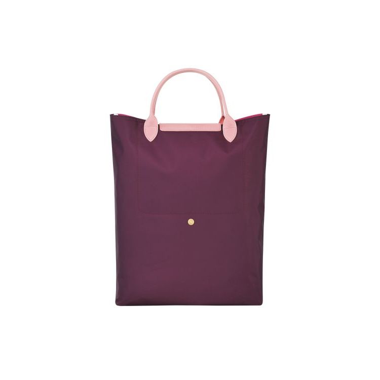 Longchamp Canvas Handtas Fuchsie | 045987-LWZ