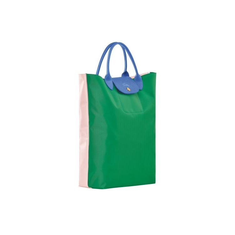 Longchamp Canvas Handtas Groen | 248701-ATE