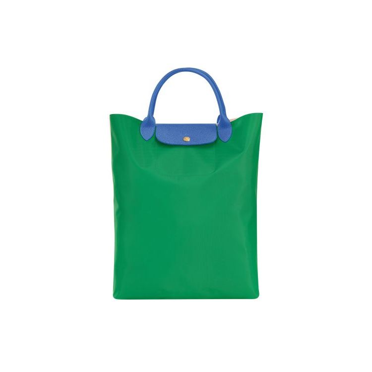 Longchamp Canvas Handtas Groen | 248701-ATE