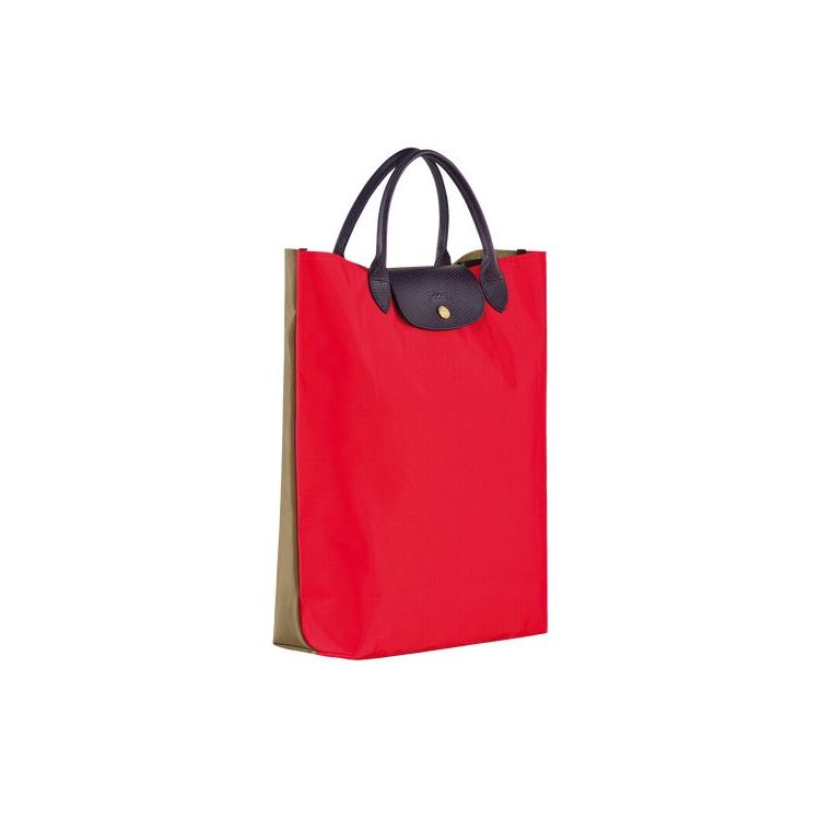 Longchamp Canvas Handtas Rood | 162749-TPE