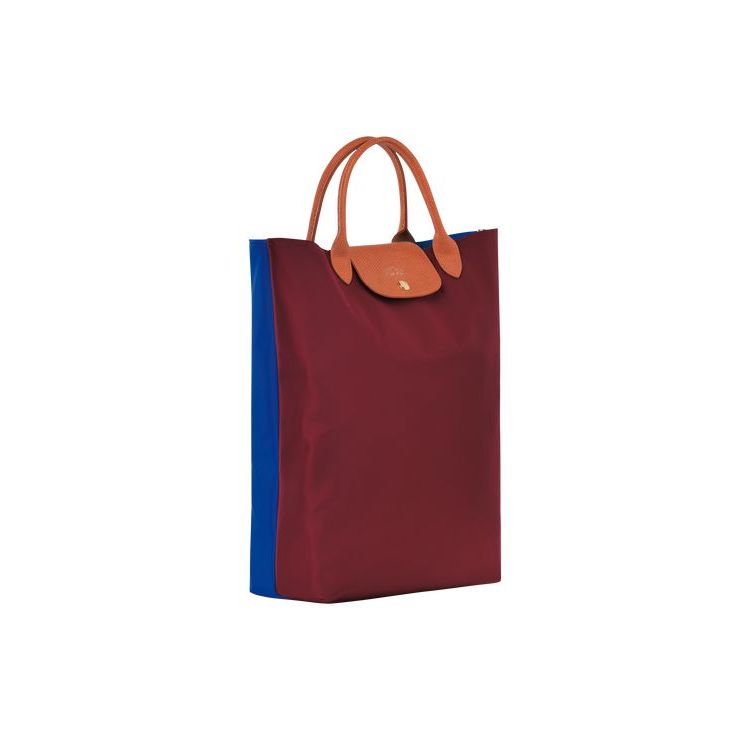 Longchamp Canvas Handtas Rood | 458762-RLE