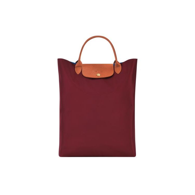 Longchamp Canvas Handtas Rood | 458762-RLE