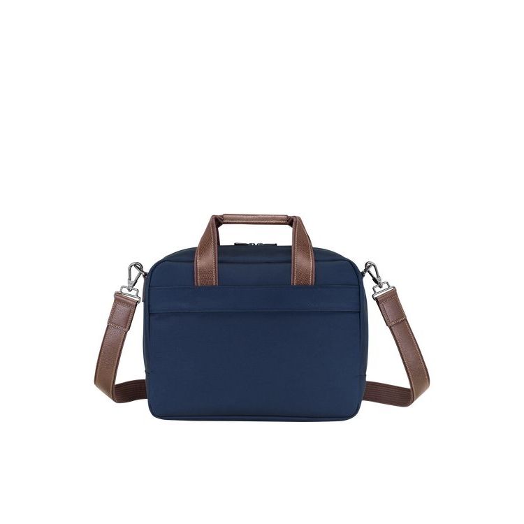 Longchamp Canvas Reistas Blauw | 726051-DPV