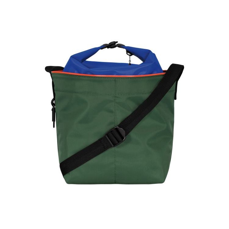 Longchamp Canvas Schoudertassen Groen | 462975-QAM