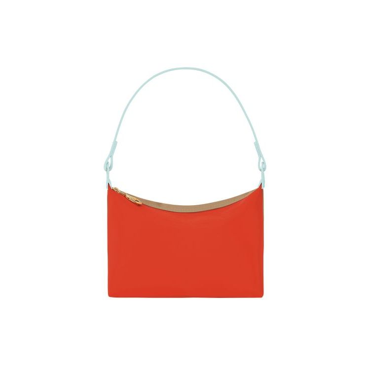 Longchamp Canvas Schoudertassen Oranje | 658402-SHU