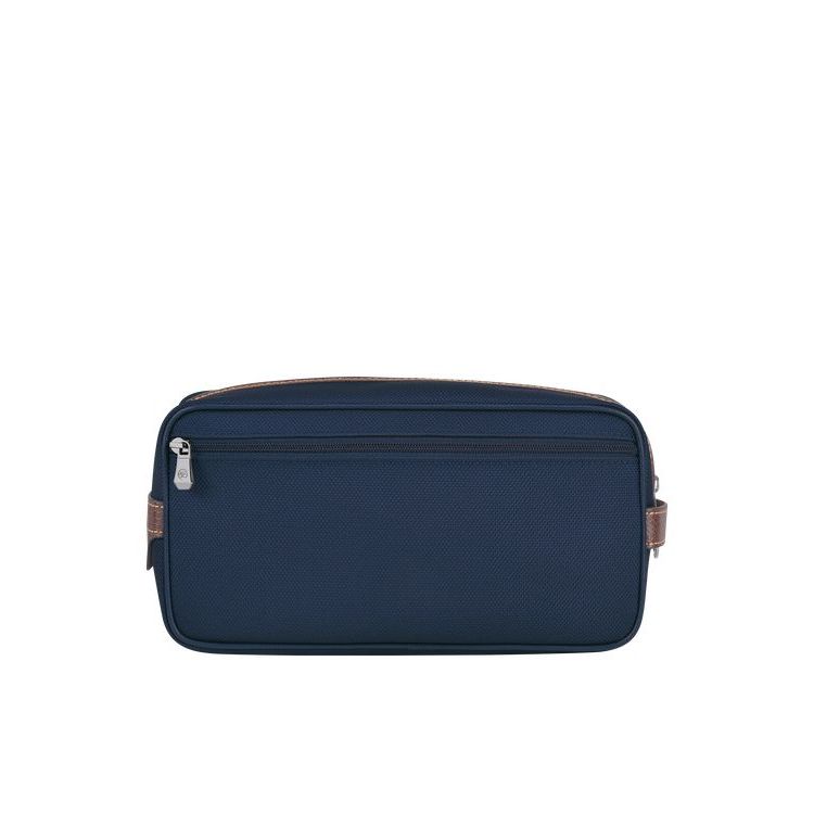 Longchamp Canvas Toilettas Blauw | 547189-GUB