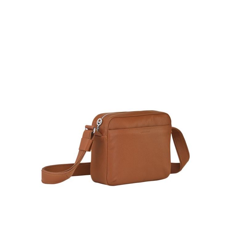 Longchamp Caramel Leren Crossbodytassen Bruin | 839461-YWF