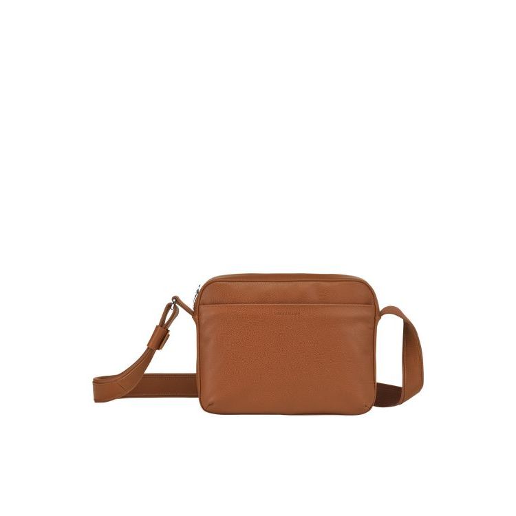 Longchamp Caramel Leren Crossbodytassen Bruin | 839461-YWF