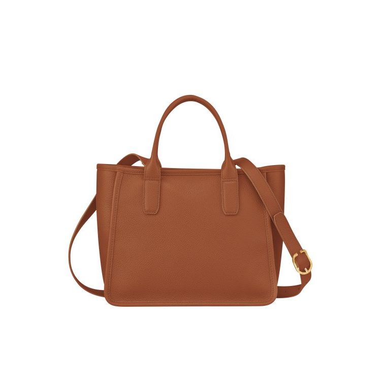 Longchamp Caramel Leren Handtas Bruin | 083194-AFG