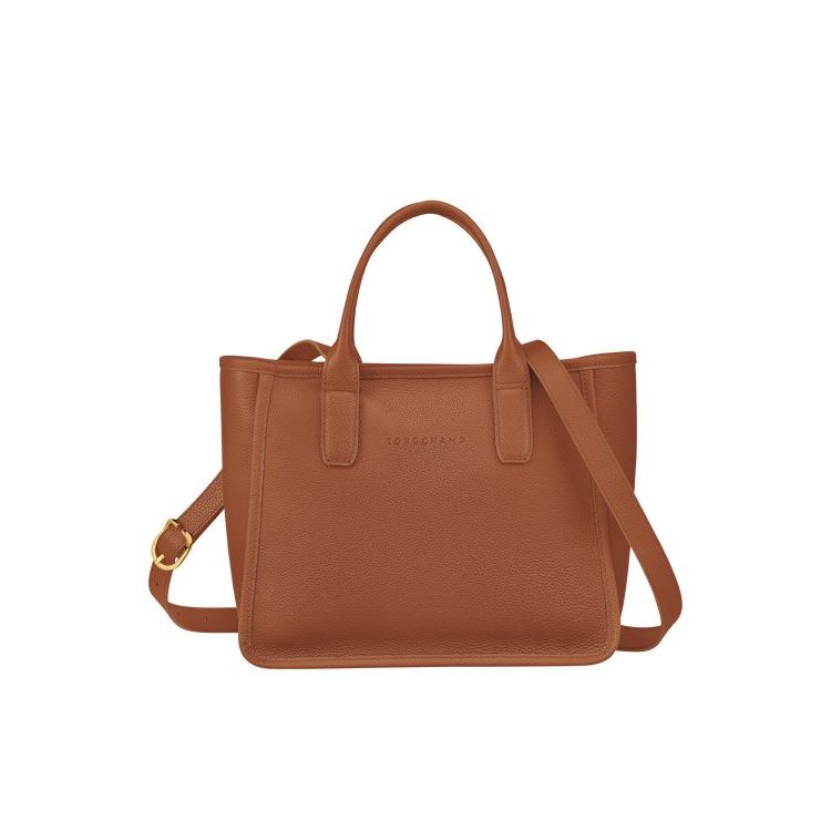 Longchamp Caramel Leren Handtas Bruin | 083194-AFG