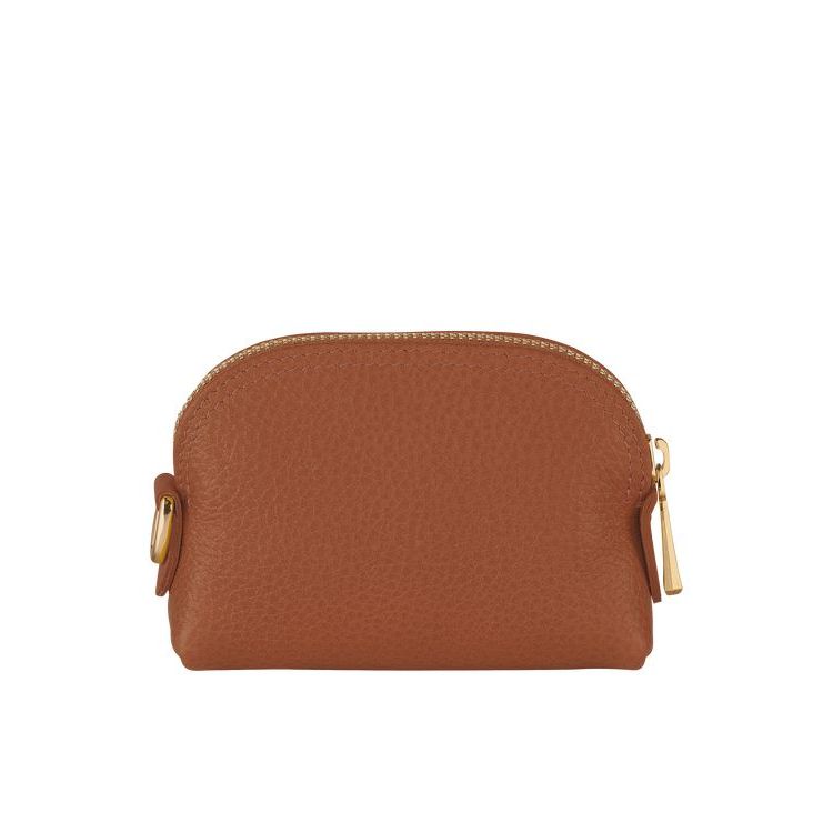 Longchamp Caramel Leren Kaarthouder Bruin | 563412-ZNU