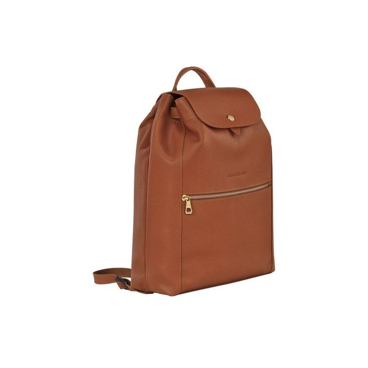 Longchamp Caramel Leren Rugzak Bruin | 879340-ZUE