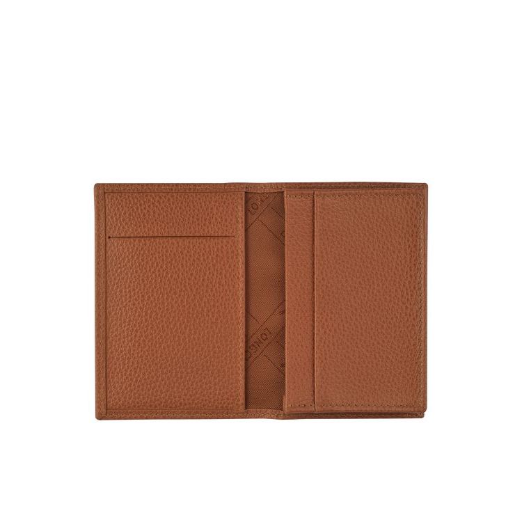 Longchamp Card Caramel Leren Kaarthouder Bruin | 906281-ISP