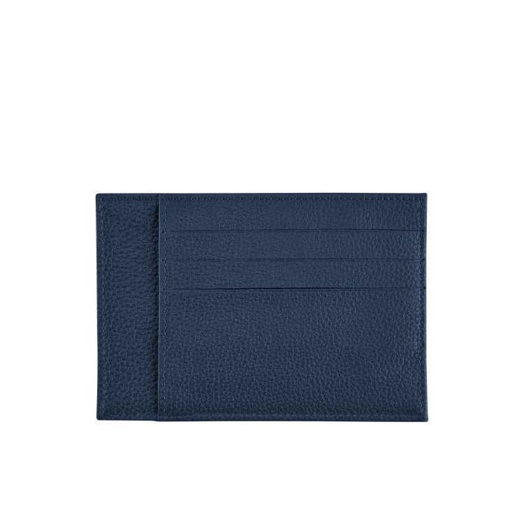 Longchamp Card Leren Kaarthouder Donkerblauw | 735041-WPF