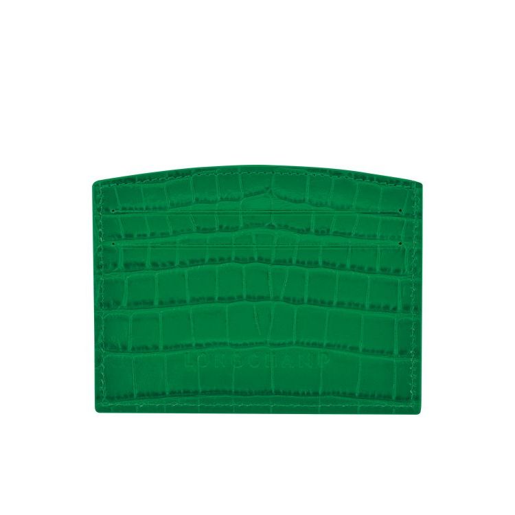 Longchamp Card Leren Kaarthouder Groen | 985107-VKT