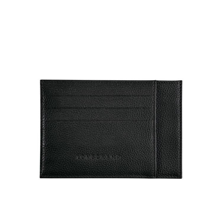 Longchamp Card Leren Kaarthouder Zwart | 871920-ZDW