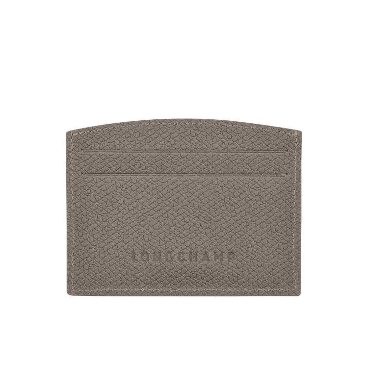 Longchamp Card Turtledove Leren Kaarthouder Grijs | 560712-OCX