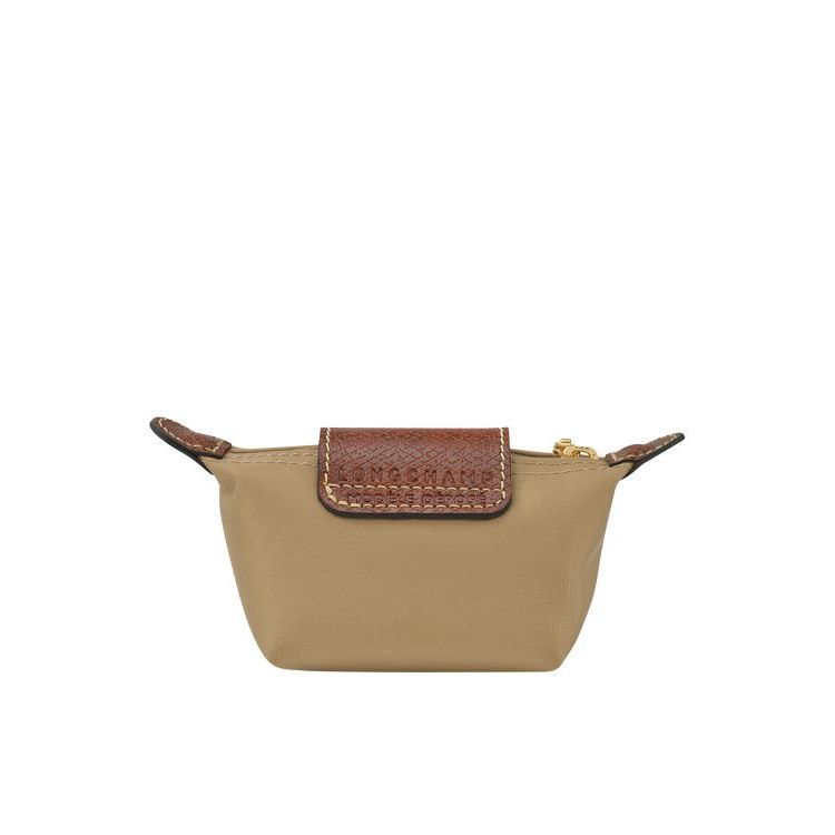 Longchamp Desert Recycled canvas Kaarthouder Khaki | 915068-SHJ