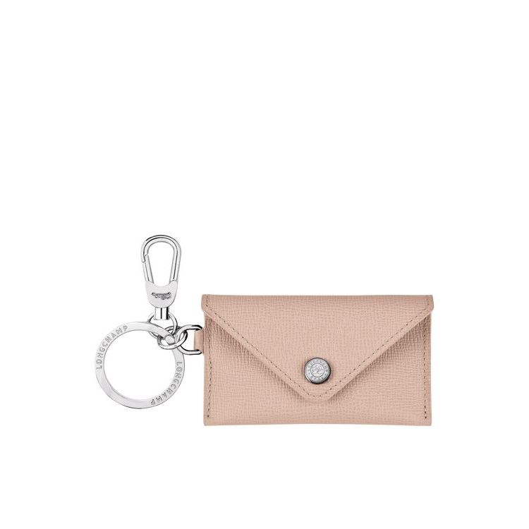 Longchamp Envelope Ring Hawthorn Leren Sleutelhanger Roze | 429638-LFY