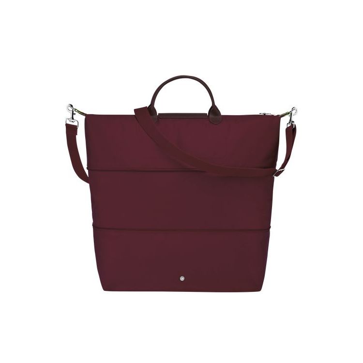 Longchamp Expandable Recycled canvas Reistas Bordeaux | 495761-ZNK