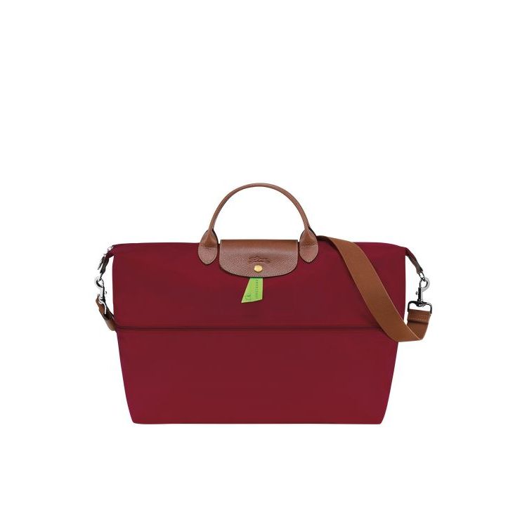 Longchamp Expandable Recycled canvas Reistas Rood | 840375-AFZ