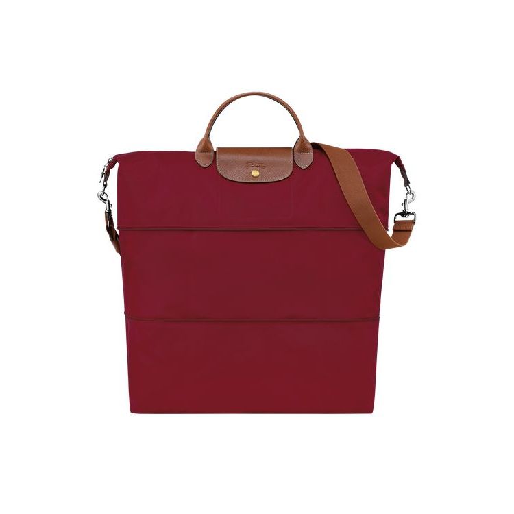 Longchamp Expandable Recycled canvas Reistas Rood | 840375-AFZ