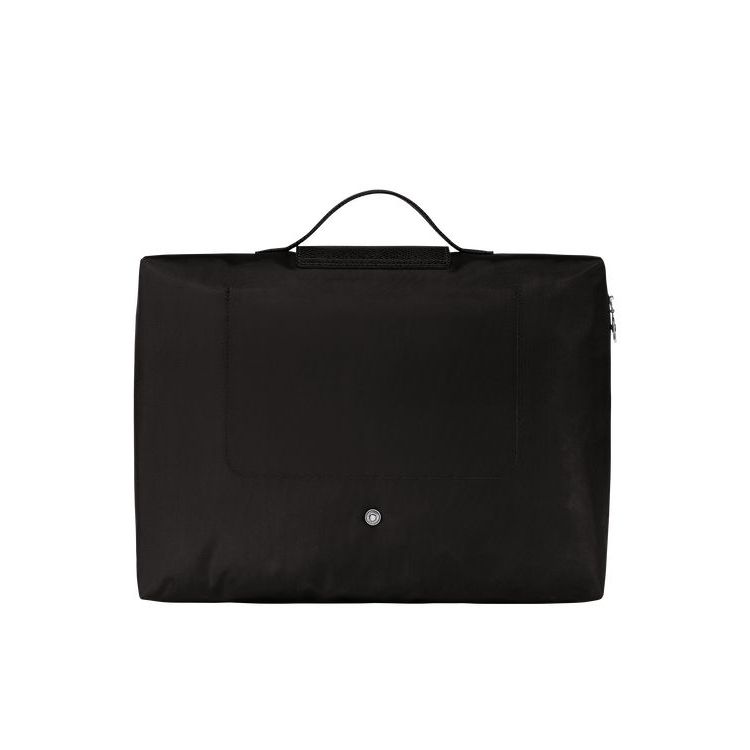 Longchamp Folder Recycled canvas Aktetas Zwart | 063725-SQH