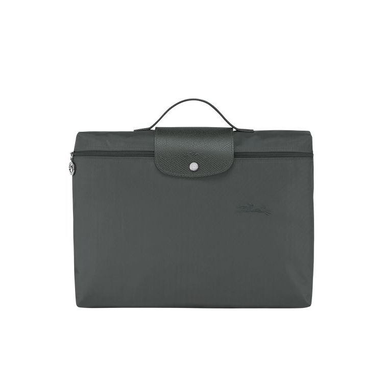 Longchamp Folder Recycled canvas Aktetas Diepgrijs | 915830-IHW