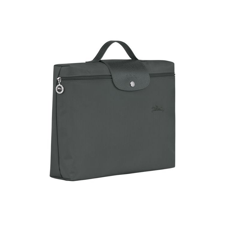 Longchamp Folder Recycled canvas New Diepgrijs | 480762-OTG