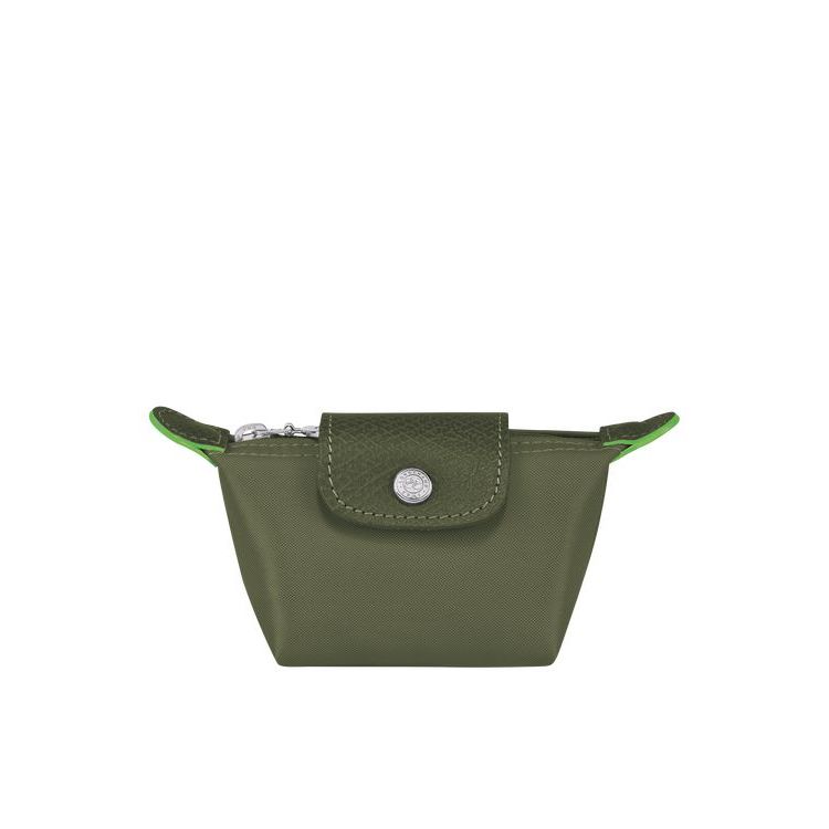 Longchamp Forest Recycled canvas Kaarthouder Groen | 506471-UNT