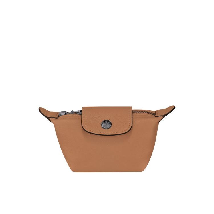 Longchamp Hazelnut Leren Kaarthouder Beige | 052764-HVG