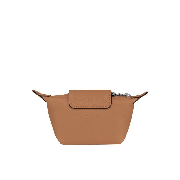 Longchamp Hazelnut Leren Kaarthouder Beige | 324586-KYD