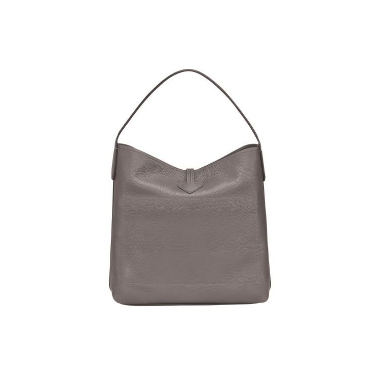 Longchamp Hobo Leren Schoudertassen Grijs | 309714-CMN