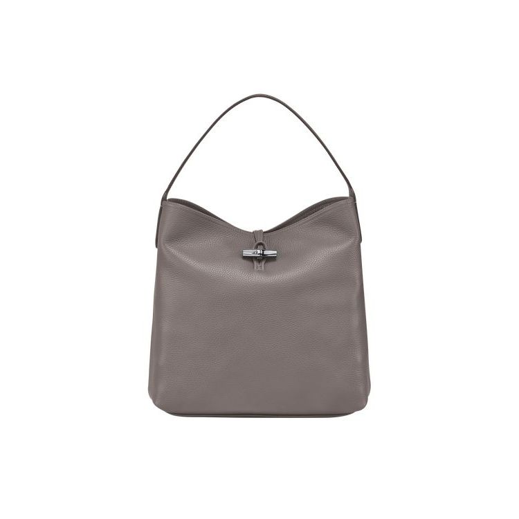 Longchamp Hobo Leren Schoudertassen Grijs | 309714-CMN