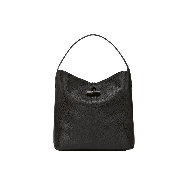 Longchamp Hobo Leren Schoudertassen Zwart | 164830-IZX