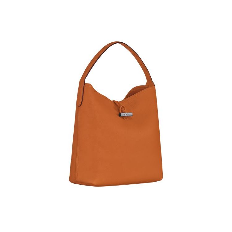 Longchamp Hobo Saffron Leren Schoudertassen Oranje | 387056-CRN