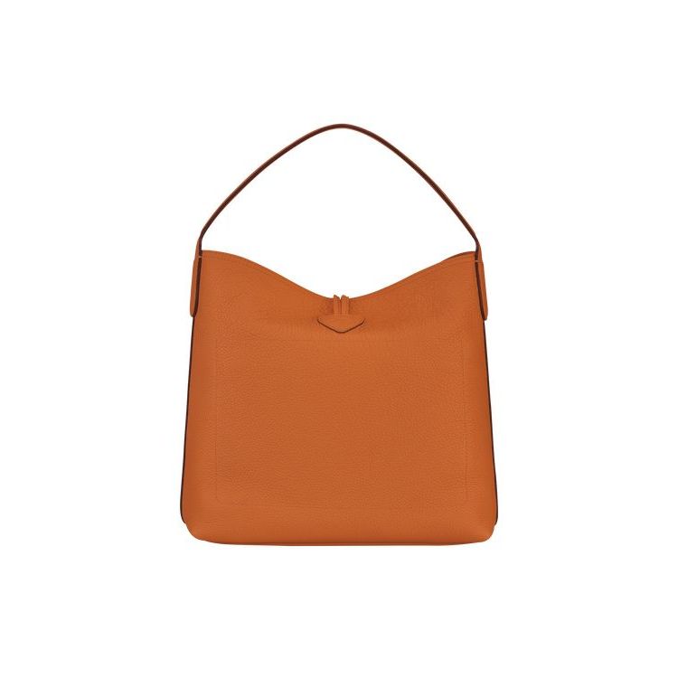 Longchamp Hobo Saffron Leren Schoudertassen Oranje | 387056-CRN