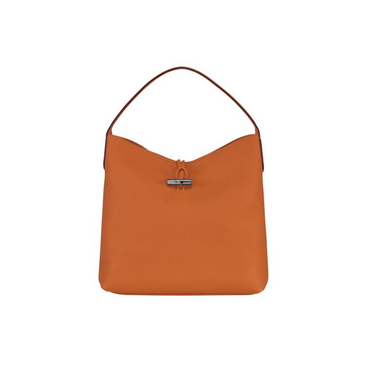 Longchamp Hobo Saffron Leren Schoudertassen Oranje | 387056-CRN